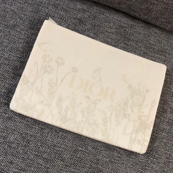 DIOR Beauty Makeup Bag Pouch Floral Flat Medium Authentic Luxury Gift - Picture 6 of 13
